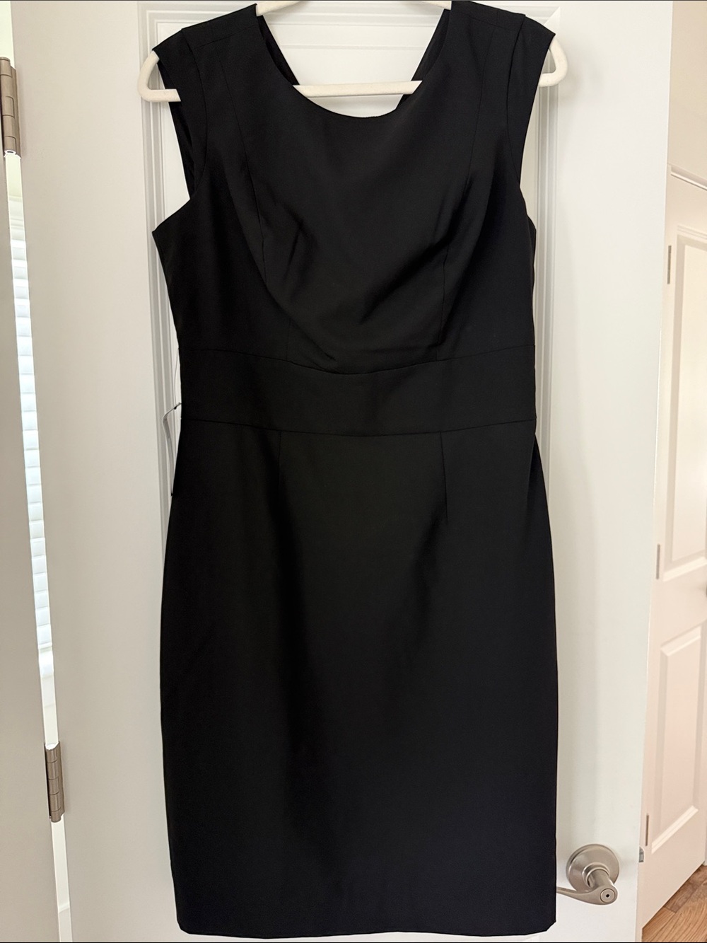 The Limited Black Sleeveless Midi Sheath Dress
